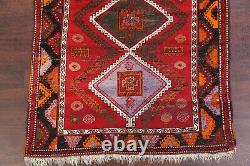 Antique Geometric Caucasian Kazak Russian Oriental Wool Rug Tribal Carpet 5'x8