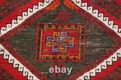 Antique Geometric Caucasian Kazak Russian Oriental Wool Rug Tribal Carpet 5'x8