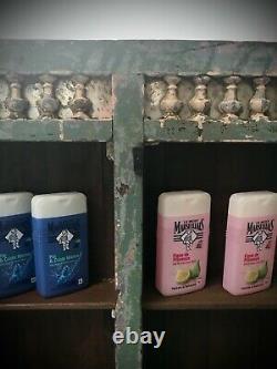 Antique Vintage Indian Art Deco Display Bathroom Kitchen Cabinet. Jade & Vanilla