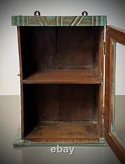 Antique Vintage Indian Cabinet. Art Deco. Display/bathroom/kitchen. Eau De Nil
