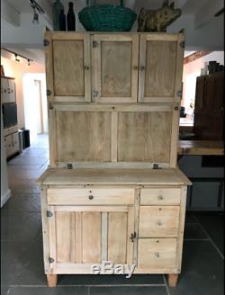 Antique Vintage Oak Kitchen Cupboard Cabinet Larder Housekeeper Easiwork 1920s