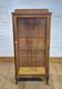 Antique Vintage Walnut Single Door Display Cabinet