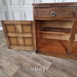 Antique Wooden Jacobean Dresser Sideboard Court Cupboard Buffet Cabinet Base