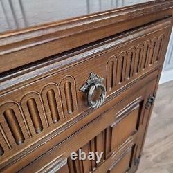 Antique Wooden Jacobean Dresser Sideboard Court Cupboard Buffet Cabinet Base