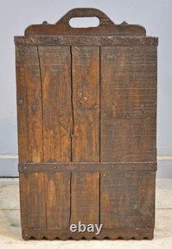 Antique Wooden Kitchen Side Cabinet Original Old Hand Crafted Carved