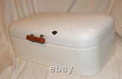Antique kitchen bin cheese bin ham enamel container Vintage kitchenware VERYRARE