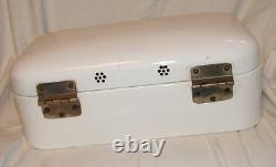 Antique kitchen bin cheese bin ham enamel container Vintage kitchenware VERYRARE
