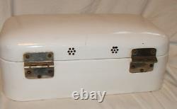 Antique kitchen bin cheese bin ham enamel container Vintage kitchenware VERYRARE