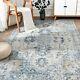 Area Rug 180x270cm Machine Washable Indoor Large Rug Blue Multi Print