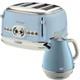 Ariete Vintage Blue 1.7l Kettle & 4-slice Toaster Combo Retro Kitchen Set