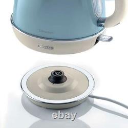 Ariete Vintage Blue 1.7L Kettle & 4-Slice Toaster Combo Retro Kitchen Set