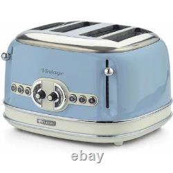 Ariete Vintage Blue 1.7L Kettle & 4-Slice Toaster Combo Retro Kitchen Set