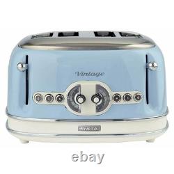 Ariete Vintage Blue 1.7L Kettle & 4-Slice Toaster Combo Retro Kitchen Set