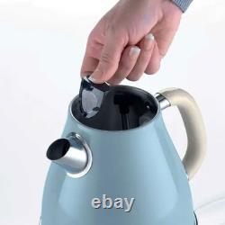 Ariete Vintage Blue Kettle Toaster & 20L Microwave Retro Kitchen Appliance Set