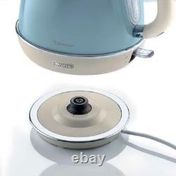 Ariete Vintage Blue Kettle Toaster & 20L Microwave Retro Kitchen Appliance Set