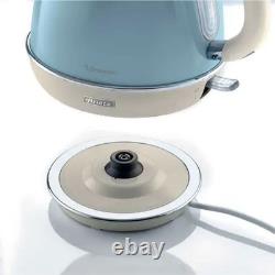Ariete Vintage Kettle, Toaster & Mini Oven Blue Retro Kitchen Bundle UK
