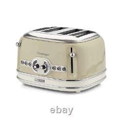 Ariete Vintage Style Retro Kitchen Set 1.7L Dome Kettle & 4 Slice Toaster- Cream