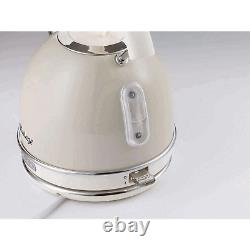 Ariete Vintage Style Retro Kitchen Set 1.7L Dome Kettle & 4 Slice Toaster- Cream