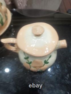 Arnels Giant Cream mushroom Set 13 Piece's Carousel Tea Pot