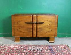 Art Deco Sideboard, Cabinet, Walnut, Vintage, Lounge, Kitchen, Bedroom