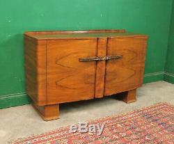 Art Deco Sideboard, Cabinet, Walnut, Vintage, Lounge, Kitchen, Bedroom