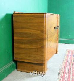 Art Deco Sideboard, Cabinet, Walnut, Vintage, Lounge, Kitchen, Bedroom