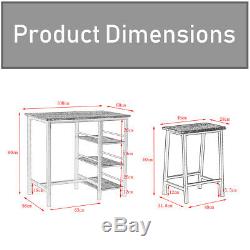 Artiss 2/4x Bar Table Stools Dining Sets Vintage Barstools Kitchen Chairs Coffee