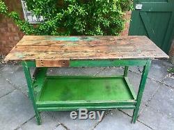 BESPOKE Vintage Rustic Kitchen Island / Tall Table /Work Bench Retro 50s 60s