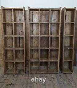 BOOKCASE big books folders library home office reclaimed wood industrial rustic