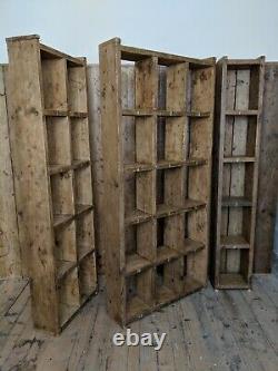 BOOKCASE big books folders library home office reclaimed wood industrial rustic