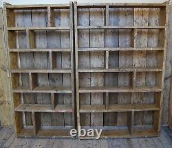BOOKCASE library reclaimed wood industrial rustic vintage UK shelves storage