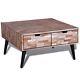 B#coffee Table With 4 Drawers Reclaimed Teak Handmade Living Room Furniture