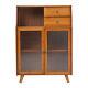 Bamboo Sideboard Cabinet Cupboard Buffet Organizer Living Room Storage Furniture
