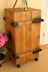 Bar Cabinet Cabinet Vintage Shabby Chic Solid Wood On Rolls