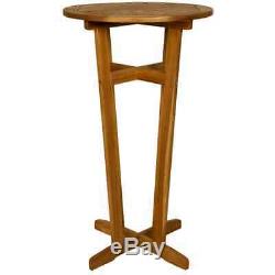 Bar Dining Breakfast Table Set 3 Pcs High Pub Table Stools Solid Wood Kitchen