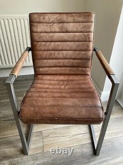 Barker & Stonehouse Brutus Vintage Style Leather Chair