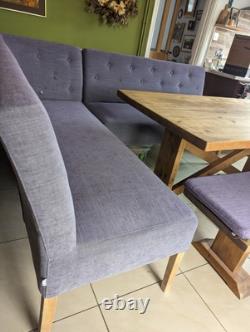 Barker & Stonehouse Kitchen Dining Corner Set Sofa, Bench And Hardwood Table