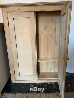 Beautiful vintage antique pine larder/ linen / pantry storage kitchen cupboard