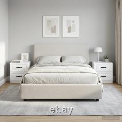 Bedside Cabinet with Drawer Engineered Wood Storage Nightstand Bedroom vidaXL