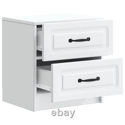 Bedside Cabinet with Drawer Engineered Wood Storage Nightstand Bedroom vidaXL