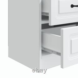 Bedside Cabinet with Drawer Engineered Wood Storage Nightstand Bedroom vidaXL