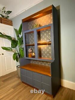 Bespoke Nathan MId Century, Blue Grey, Teak Dresser- Upcycled