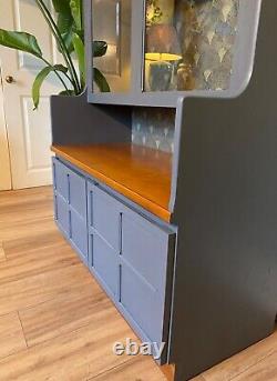 Bespoke Nathan MId Century, Blue Grey, Teak Dresser- Upcycled