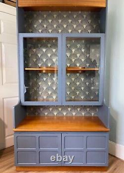 Bespoke Nathan MId Century, Blue Grey, Teak Dresser- Upcycled