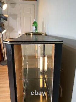 Bespoke Vintage English Rose Drinks Glass Cabinet, Vitrine Art Deco- Upcycled