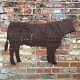 Big Rusty Cow Sign Metal Shop Home Restuarant Grill Cafe Meat Beef Bbq Kitchen