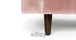 Brand New Harper Scott Vintage Pink Velvet 2 Seater Sofa RRP £999 Save £££