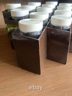 Brown Honeycomb Wall Spice Rack MCM Vintage Retro Copco Lubge-Randel