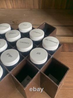 Brown Honeycomb Wall Spice Rack MCM Vintage Retro Copco Lubge-Randel