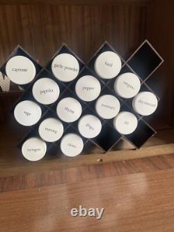 Brown Honeycomb Wall Spice Rack MCM Vintage Retro Copco Lubge-Randel